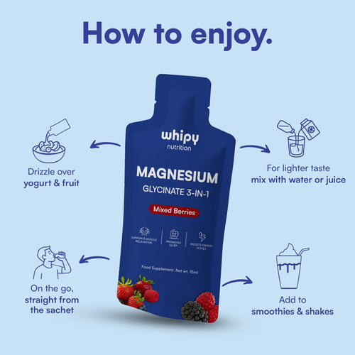 Liquid Magnesium Glycinate 3 in 1 Liquid Sachets